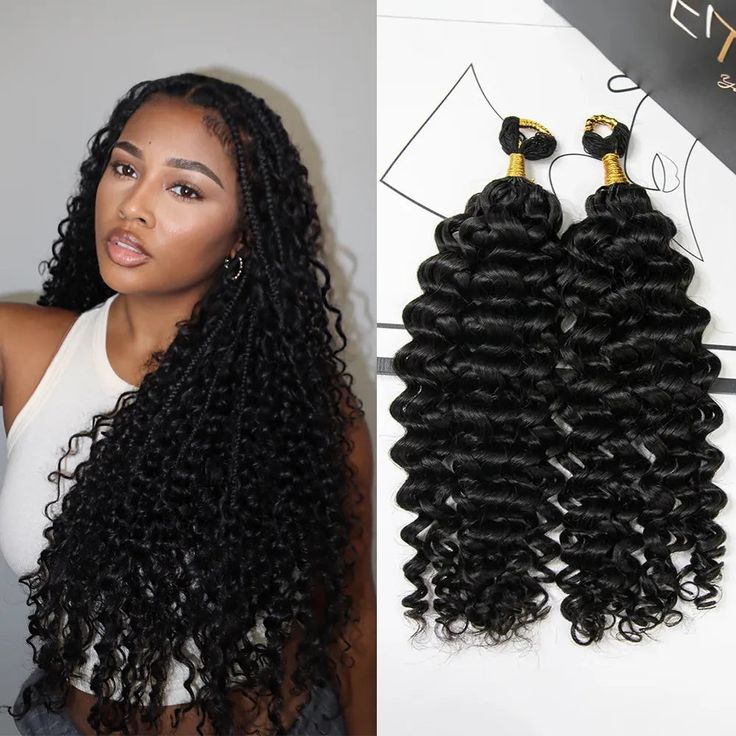 Hair Care Curly Hair - Extension per capelli umani all'uncinetto, leggeri,