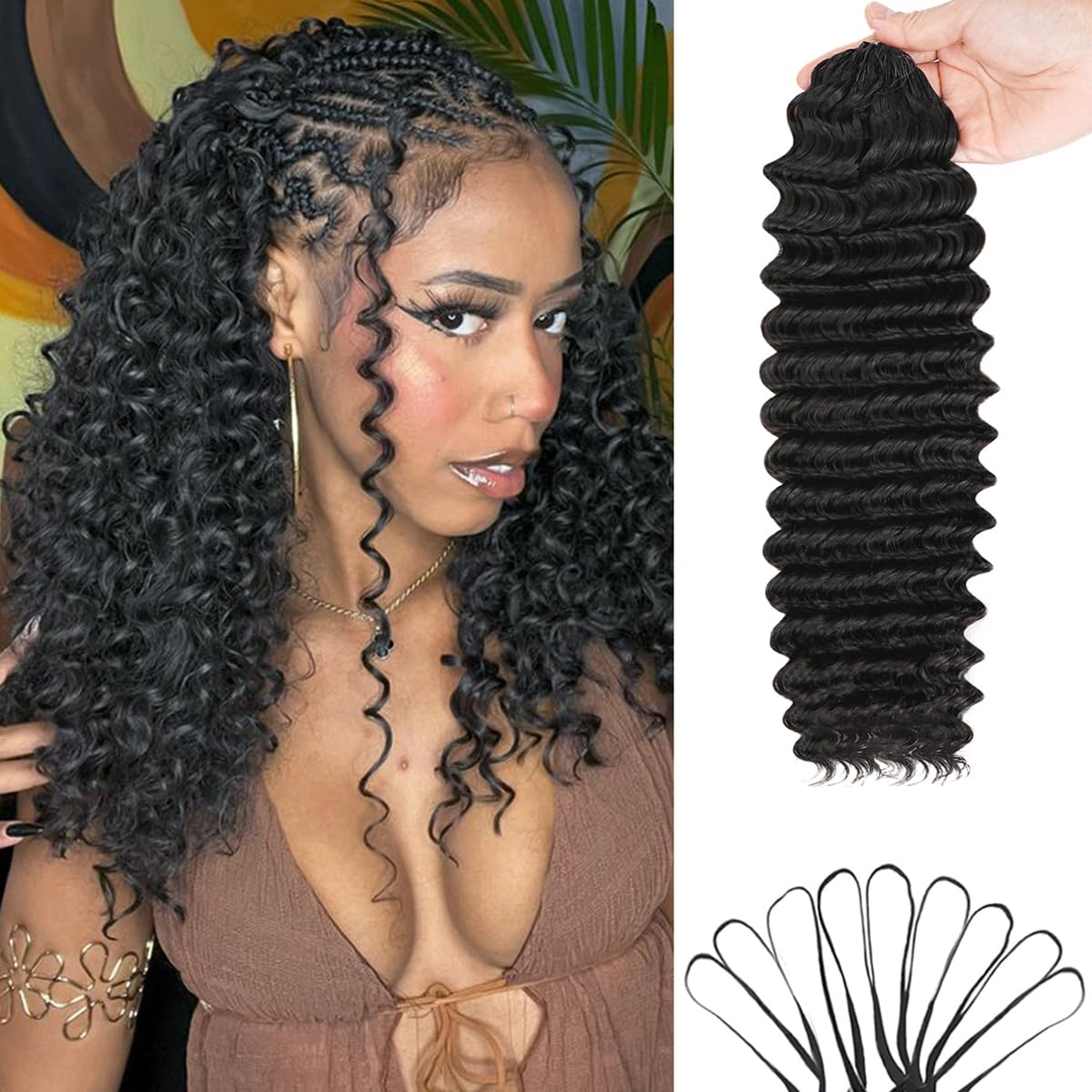 Hair Care Curly Hair - Extensioni per capelli umani Deep Wave