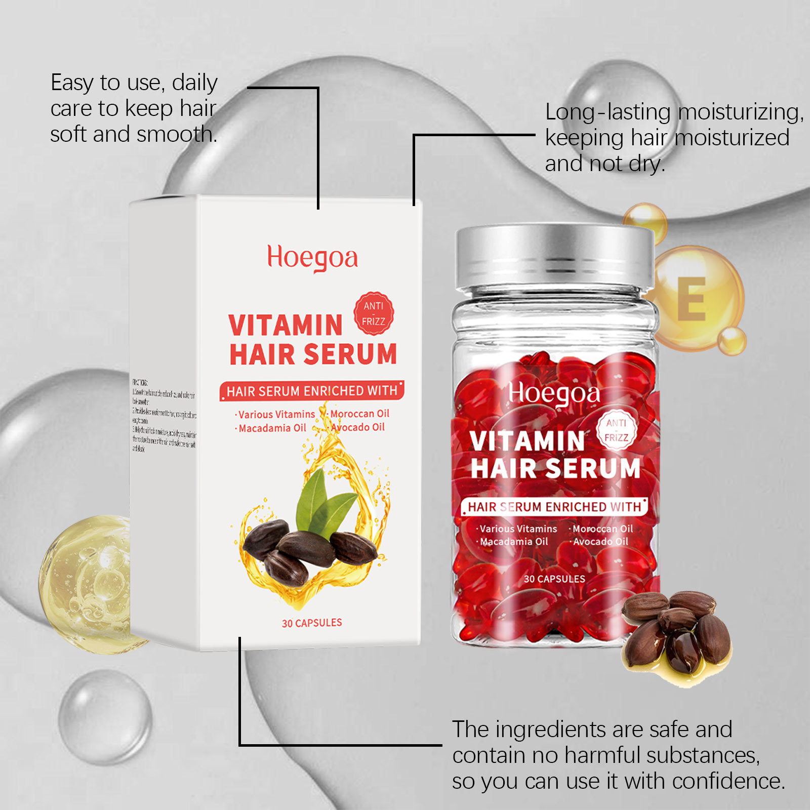 Hair Care Products - Capsule di siero per la cura