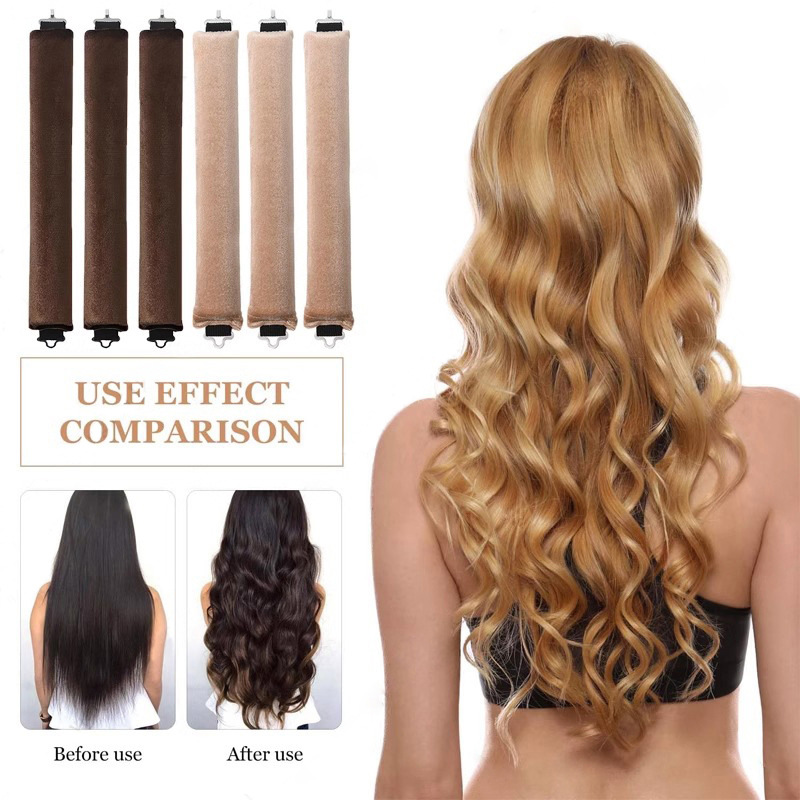 3/4 pezzi senza calore bigodin - Hair Care Curly Hair recensione e prezzo